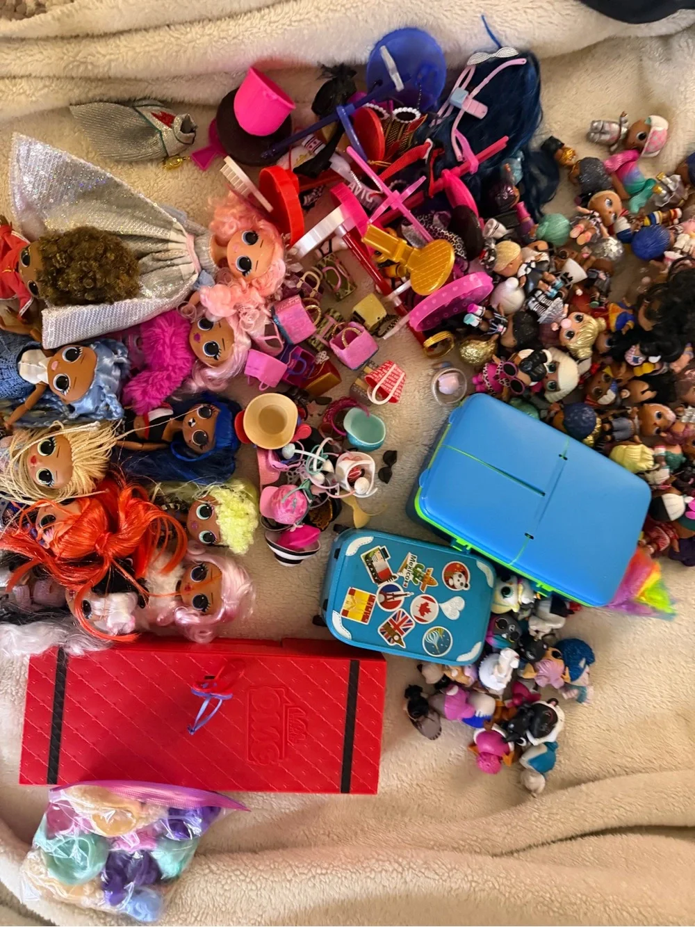 L.O.L. Surprise! Dolls Assortment with Red, Blue, Pink & Orange Hair